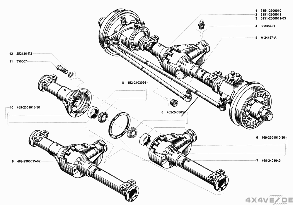 Раздаточная коробка уаз-3303, уаз-3909, 2206 буханка