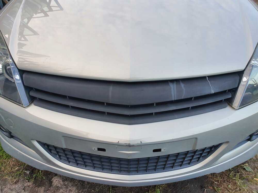 Как снять нижнюю решетку радиатора опель астра h gtc