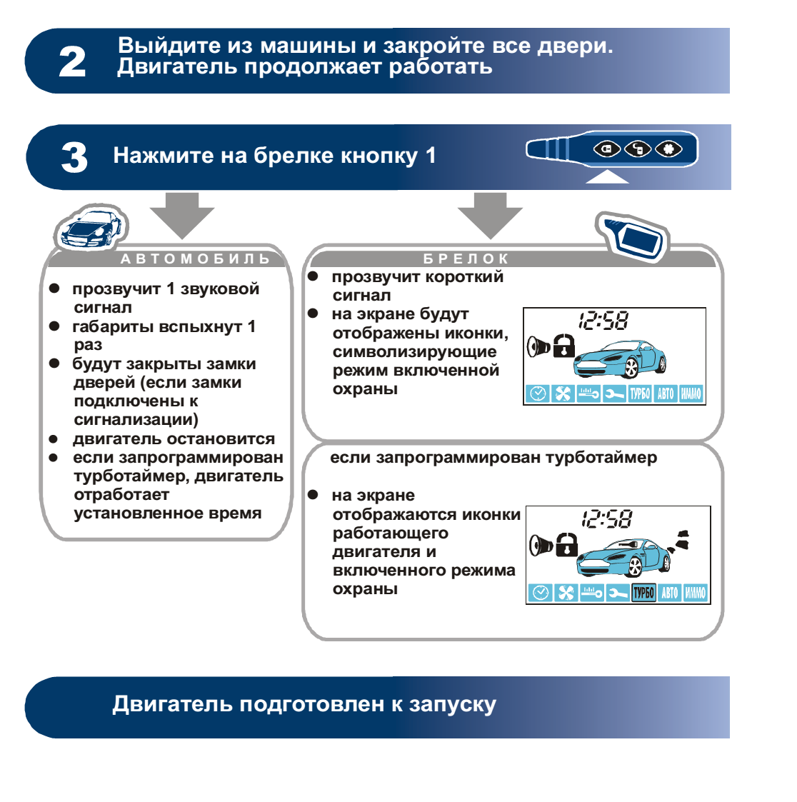 Как отключить extra run на сигнализации starline b9