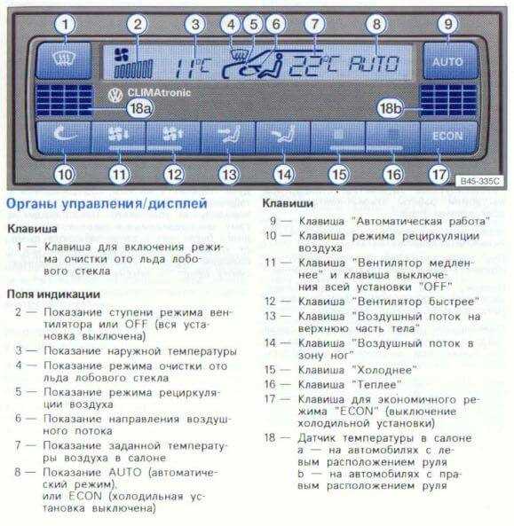 Vw passat в5 с 1996 года - система кондиционирования