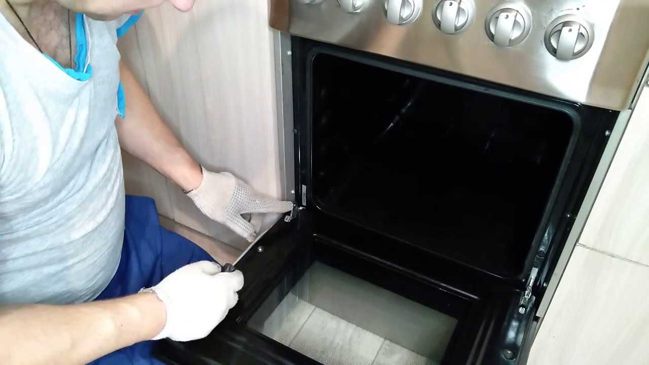 Как снять стекло с газ плиты ханса