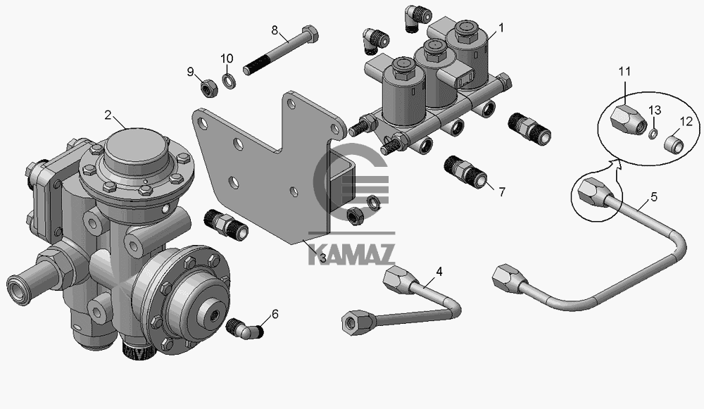 Гидрораспределитель камаз схема