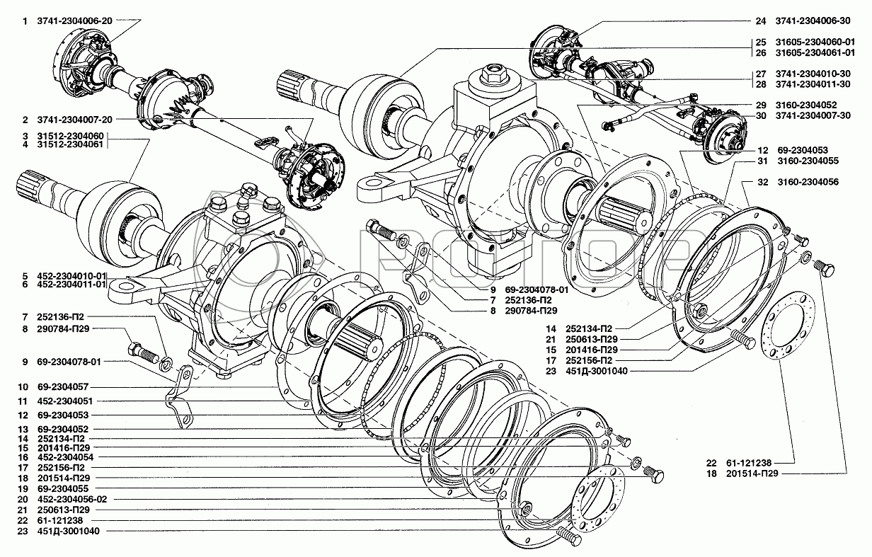 Уаз патриот передний мост нового образца устройство схема