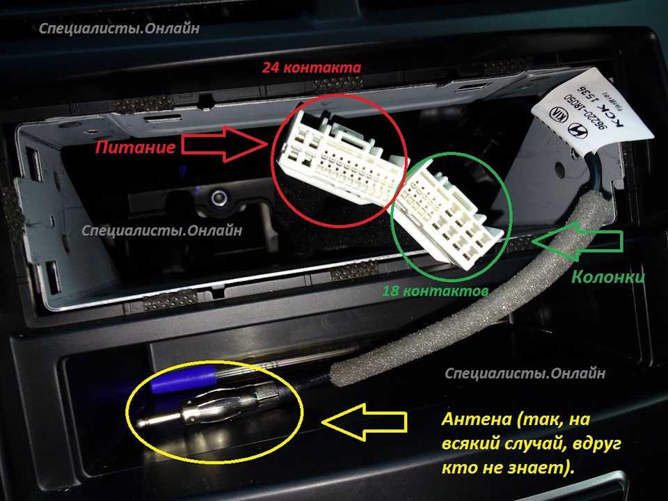 Распиновка автомагнитолы хендай солярис 2013