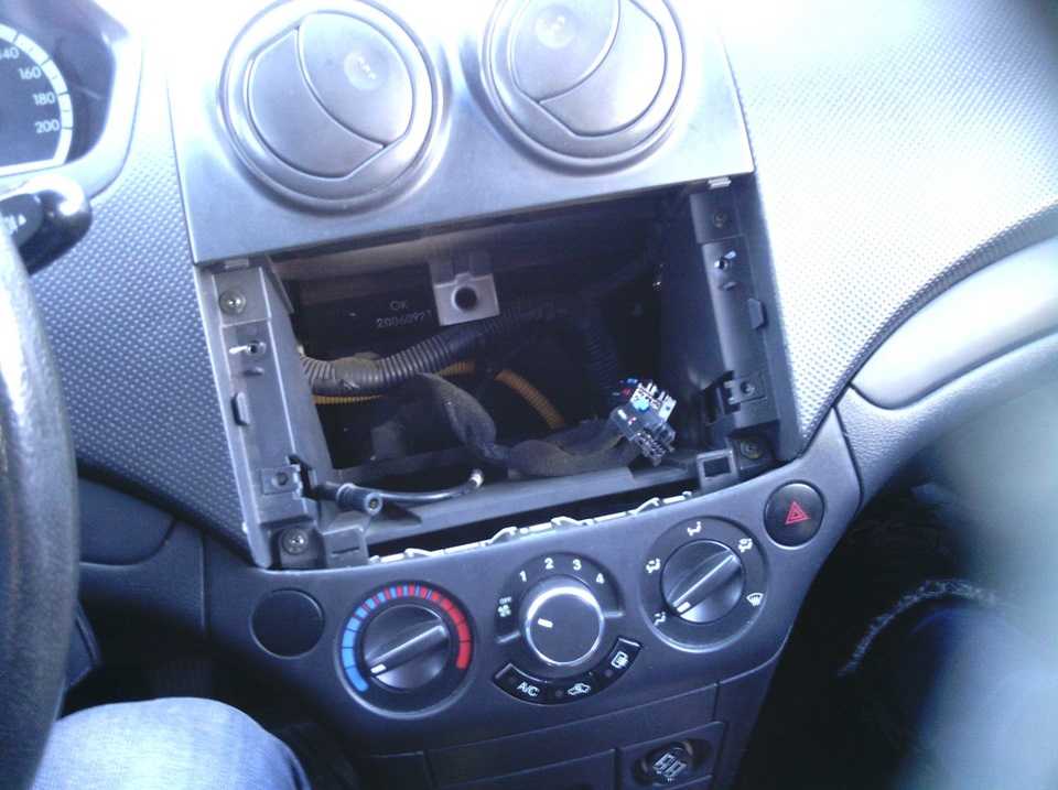 Замена печки chevrolet aveo