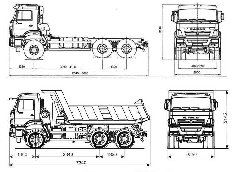 1.1. рама грузового автомобиля / устройство автомобиля