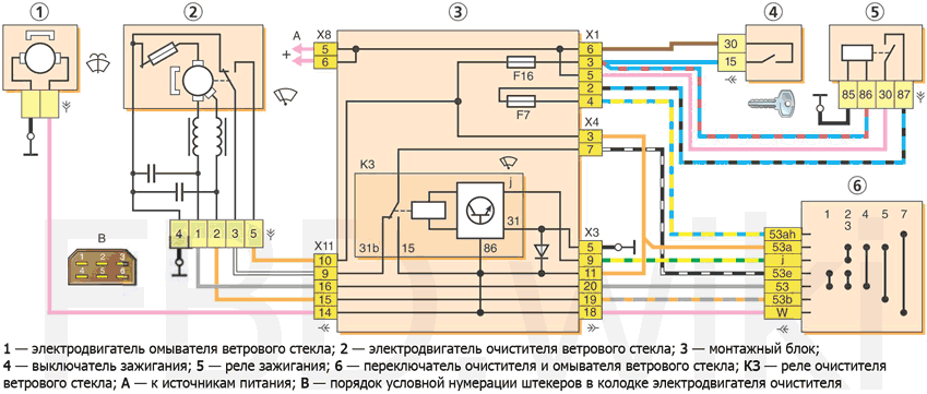 2114 привод заднего дворника