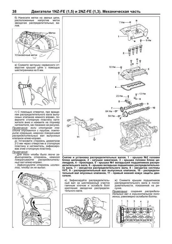 Головка блока цилиндров toyota - corolla