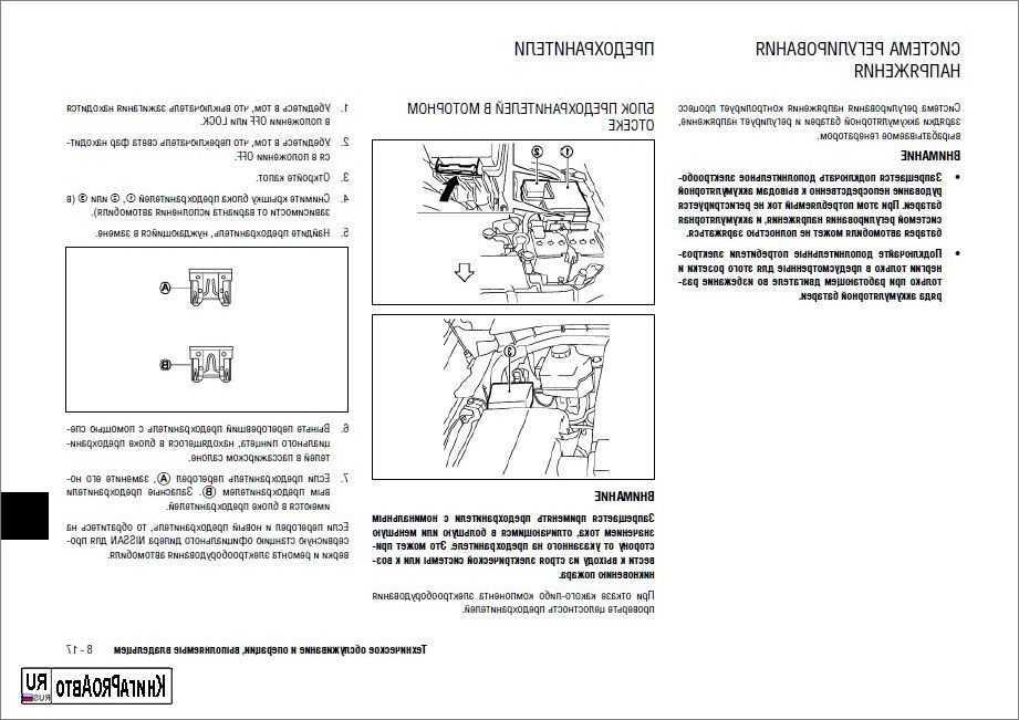 Предохранители nissan patrol y62 схема