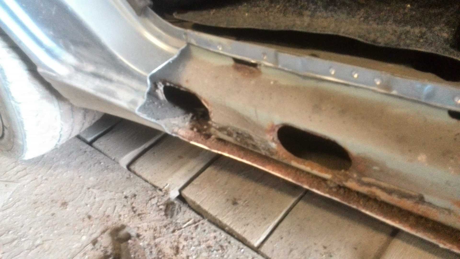 Самостоятельный ремонт порогов автомобиля