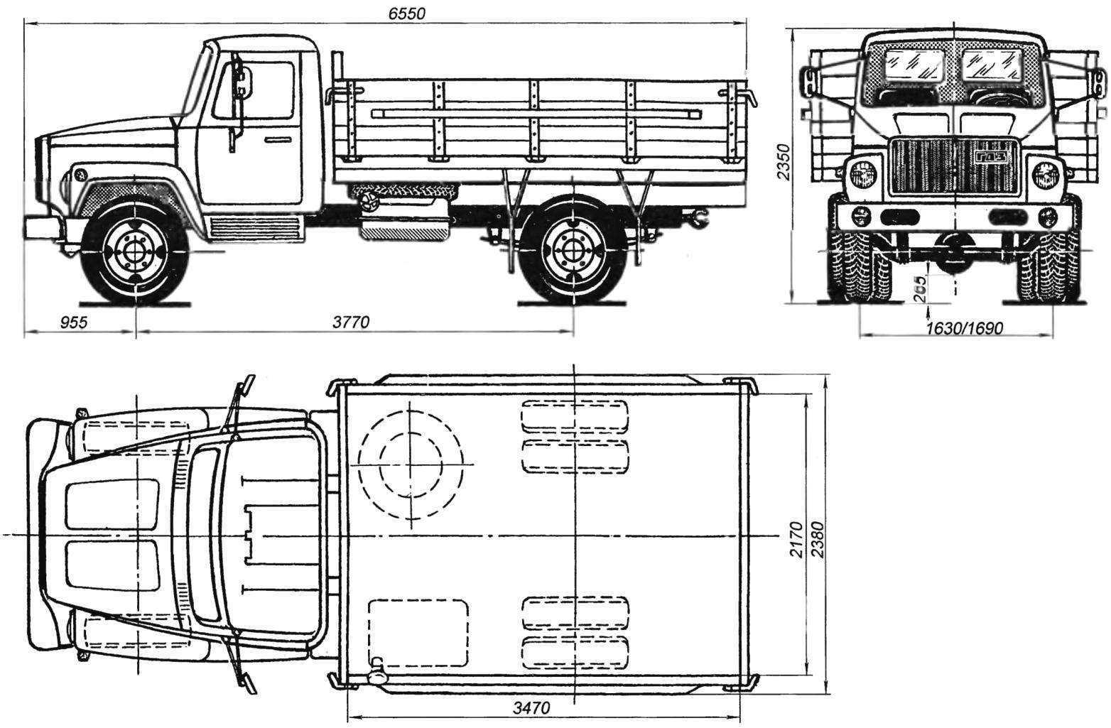 Технические характеристики автомобиля газ-53