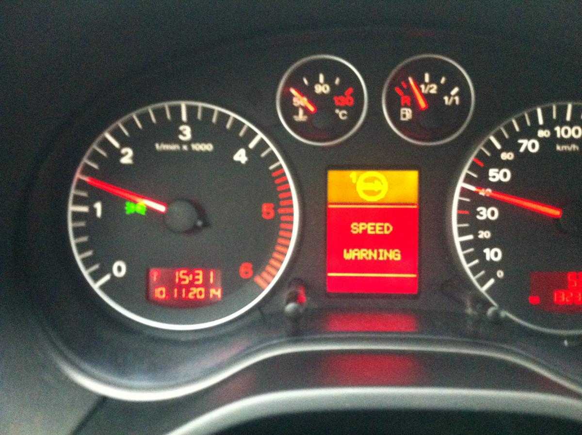 Что означает надпись "overspeed warning inactive" в ситроене
