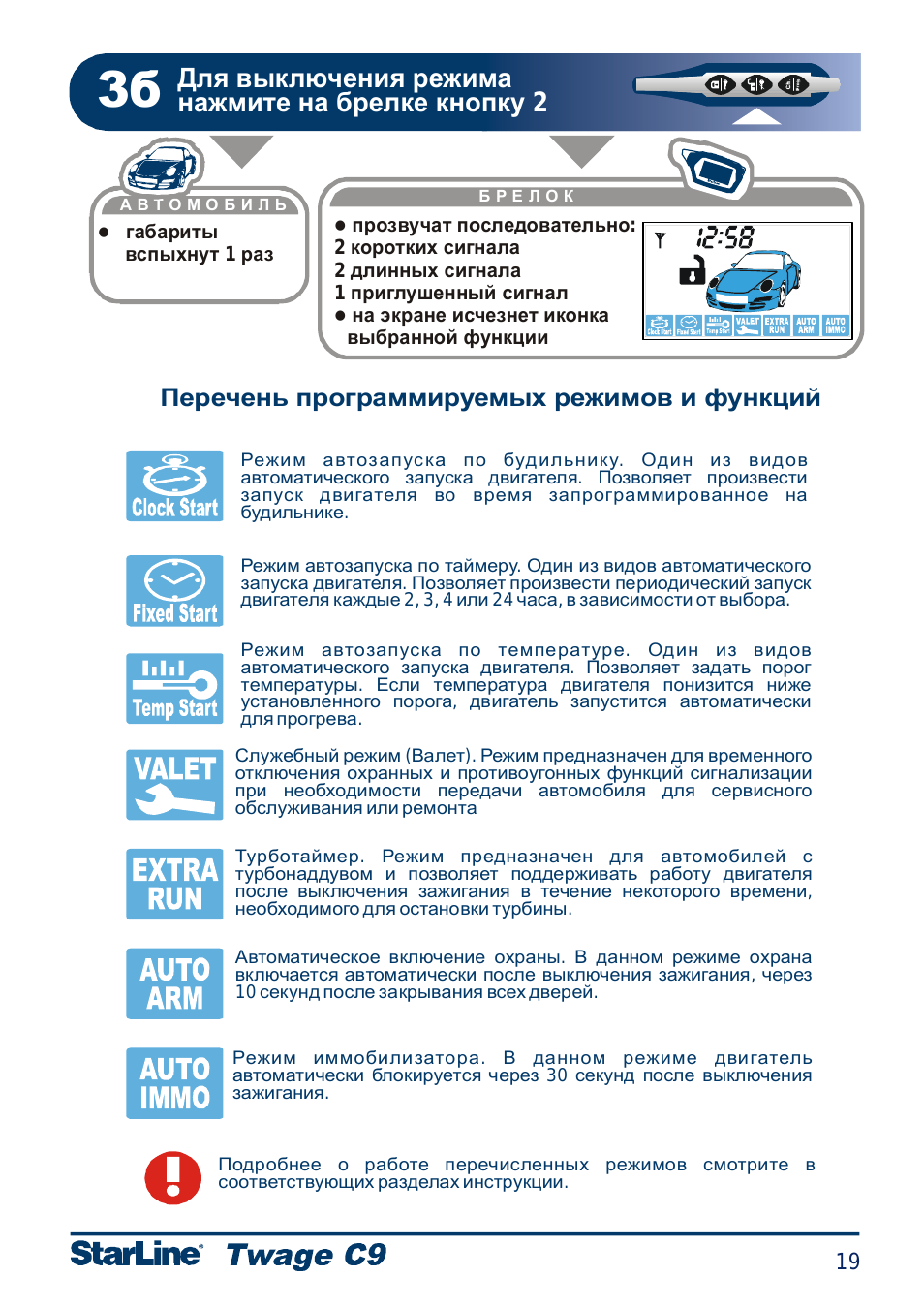 Обзор сигнализации starline a62: инструкция по эксплуатации и установке с видео, применение автозапуска и настройка брелка