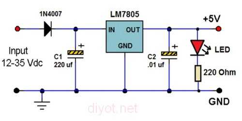 Стабилизатор тока на микросхеме 7805 и других 78xx стабилизаторах