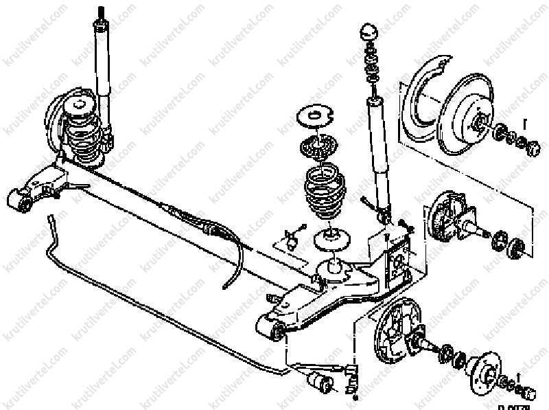 Схема задней подвески опель вектра б