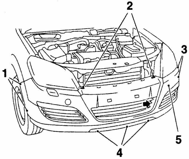 Как снять передний и задний бампер opel astra h (после 2005 года)