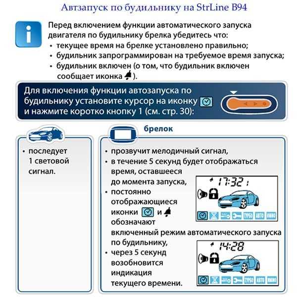 Управление комплексом с помощью брелока - starline e96