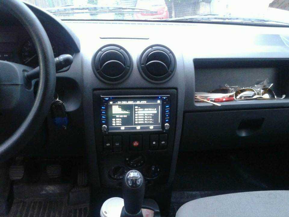 Магнитола 2 din на renault logan