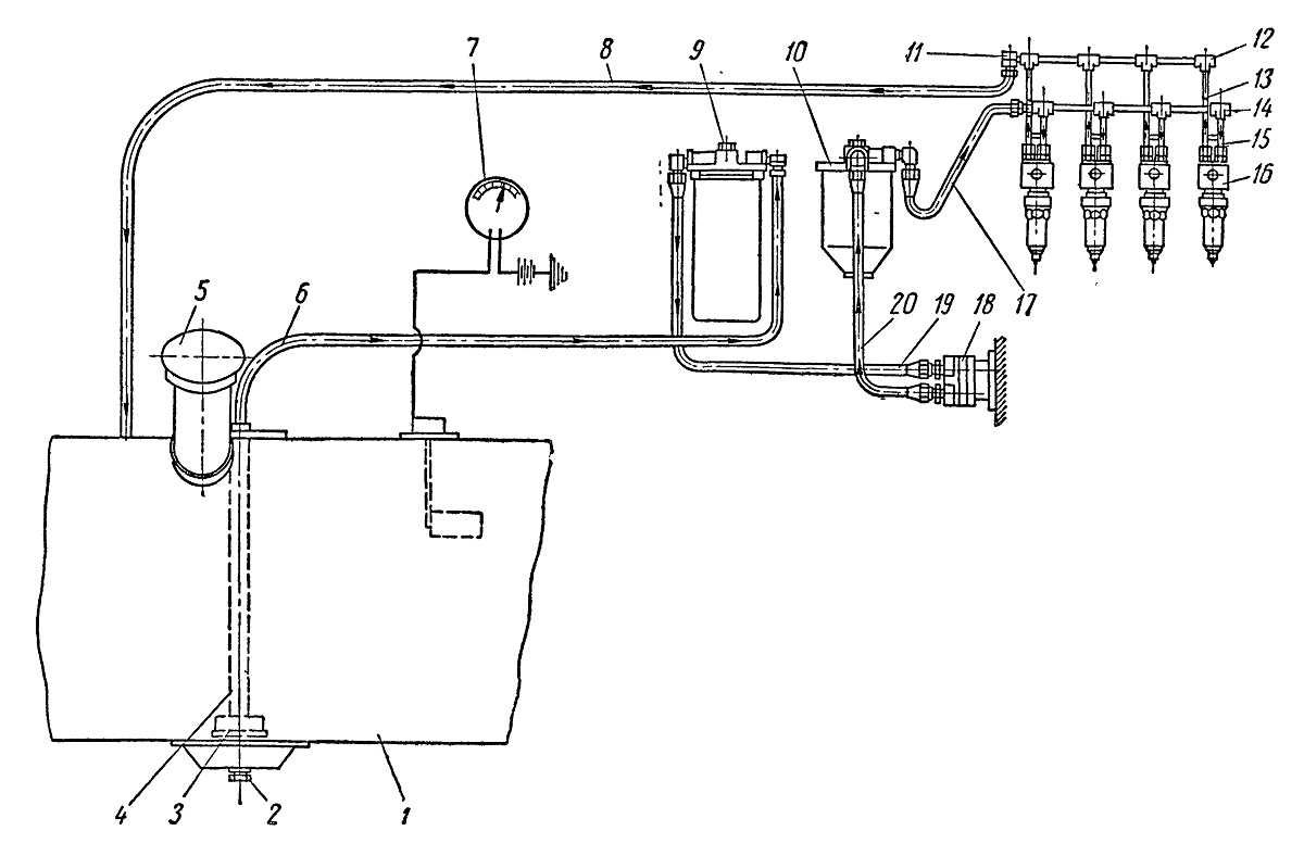 Схема топливной системы