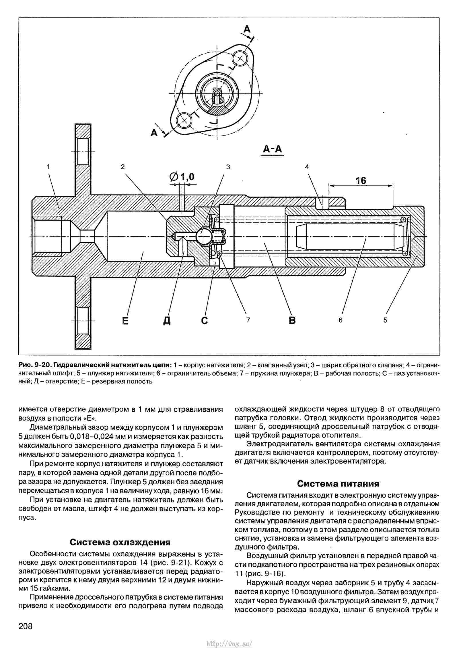 Натяжитель цепи семейства нива.