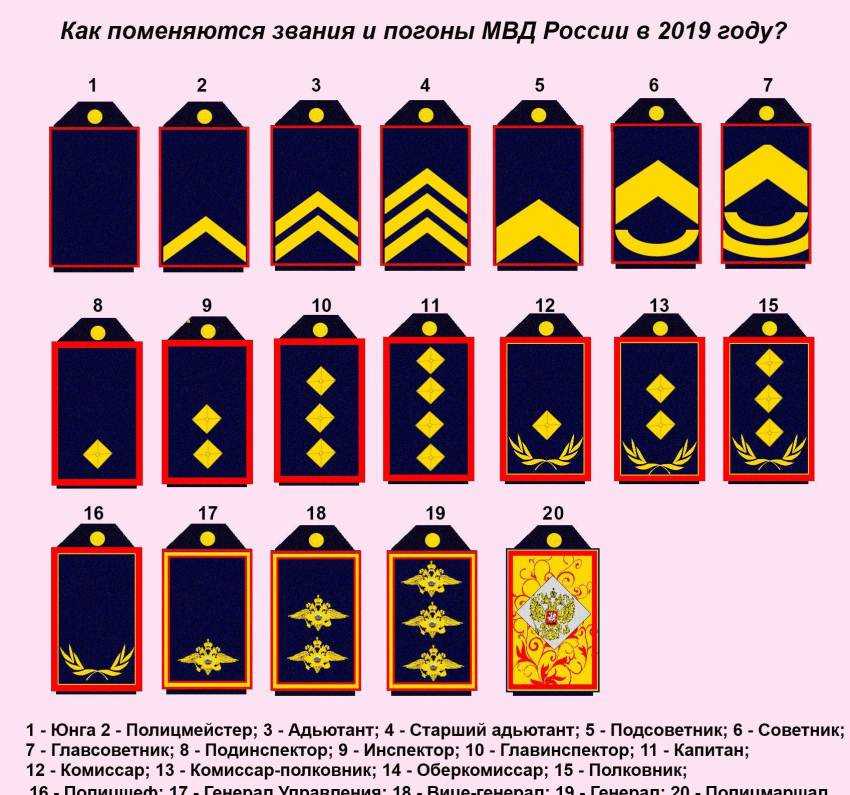 Разбираем милицейские (полицейские) погоны и звания с примерами на картинках: все, что нужно знать о званиях и погонах в полиции российской федерации | басакинское сельское поселение чернышковского муниципального района