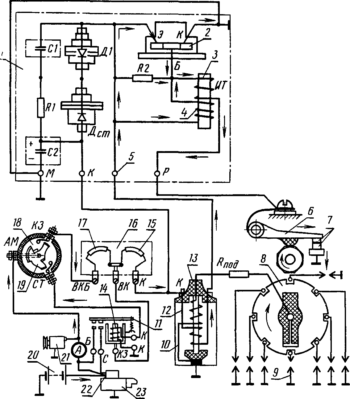 Контактно транзисторные схемы. Схема бесконтактного зажигания ГАЗ 53. ТК-102 коммутатор схема соединения. Коммутатор ЗИЛ 130 контактное зажигание. Тк102а коммутатор схема подключения.